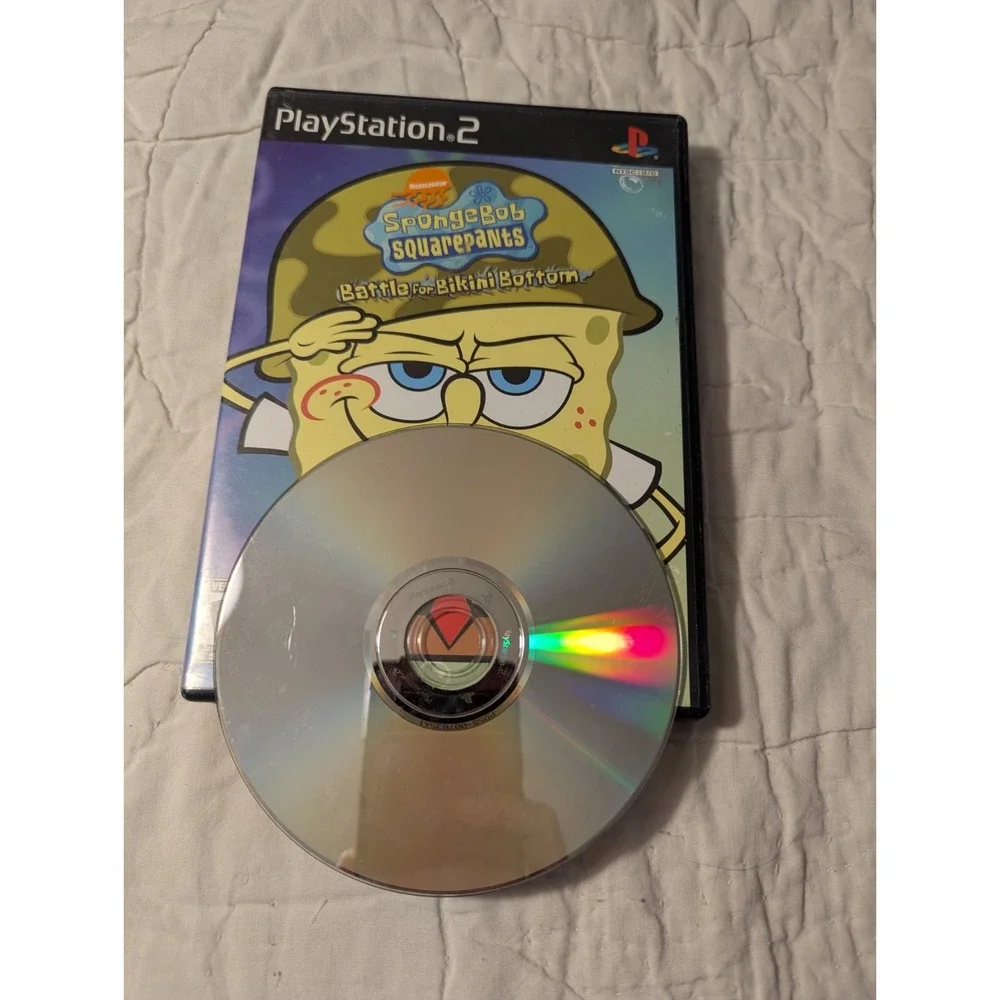 PlayStation 2 game: Spongebob Squarepants, Battle for Bikini Bottom, Pre-Owned